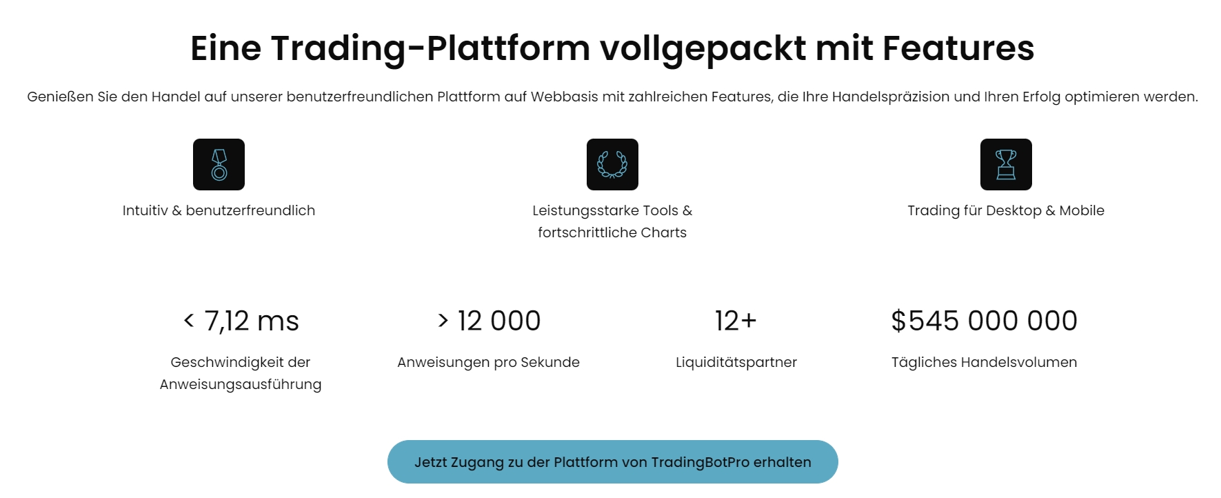 TradingBotPro Plattform trading platform